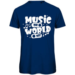 Herren T-Shirt "Music on World of" - Grafikmagie
