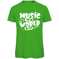 Herren T-Shirt "Music on World of" - Grafikmagie