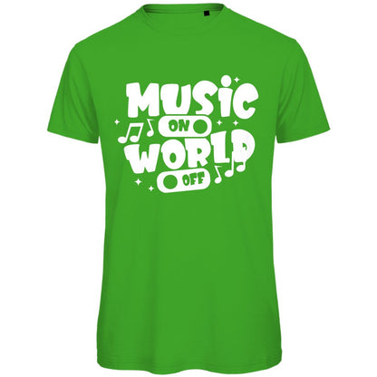 Herren T-Shirt "Music on World of" - Grafikmagie