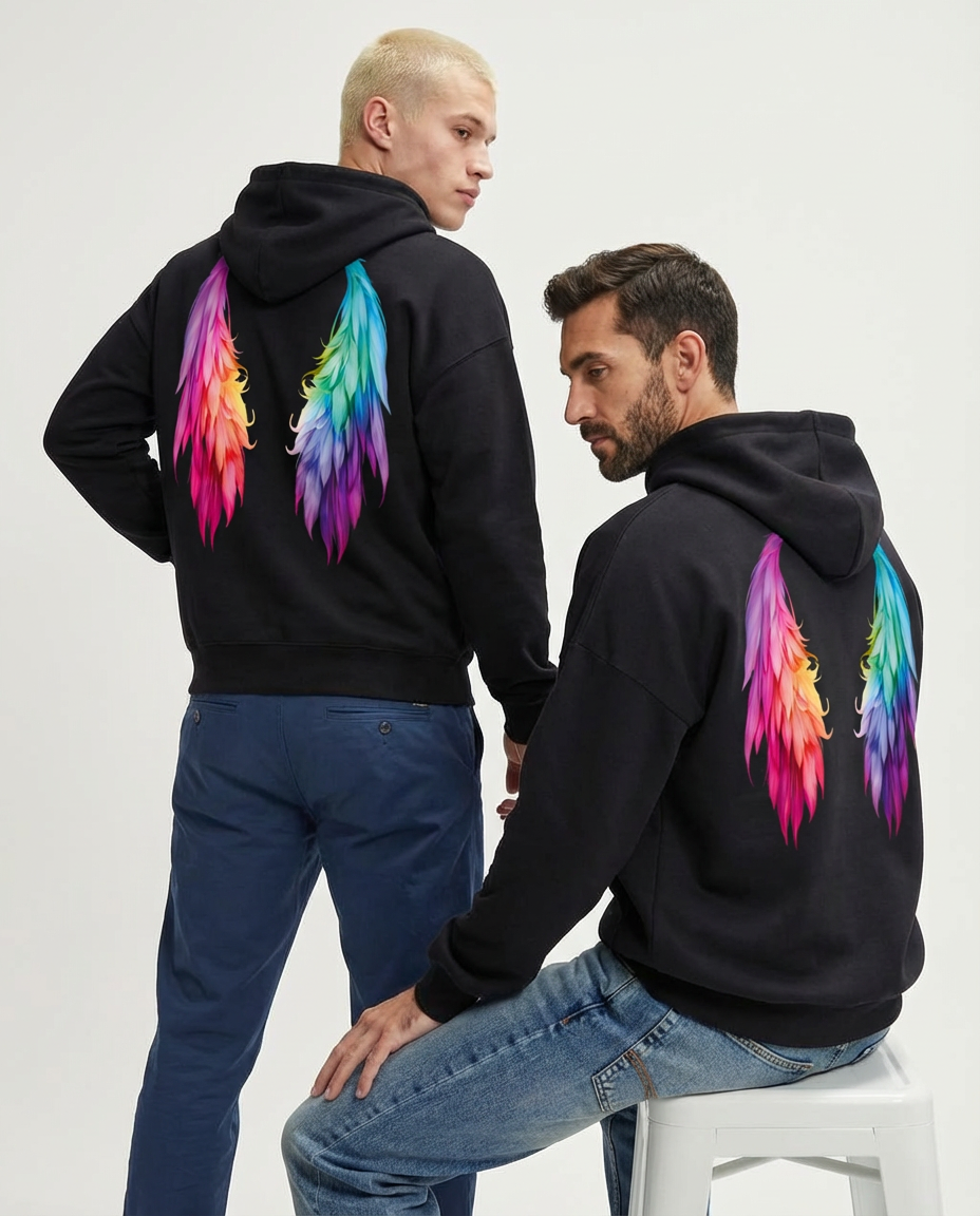 Flügel Herren Hoodie