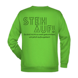 Steh Auf! Herren Sweatshirt - Grafikmagie S / Lime Green