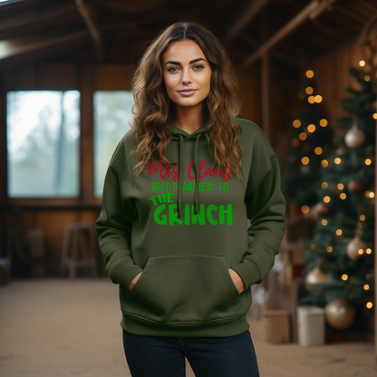 Unisex Oversize Hoodie ""Mrs Clause but Married to the Grinch""